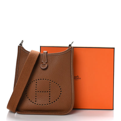 Hermes Taurillon Clemence Evelyne TPM Gold 10 of 10