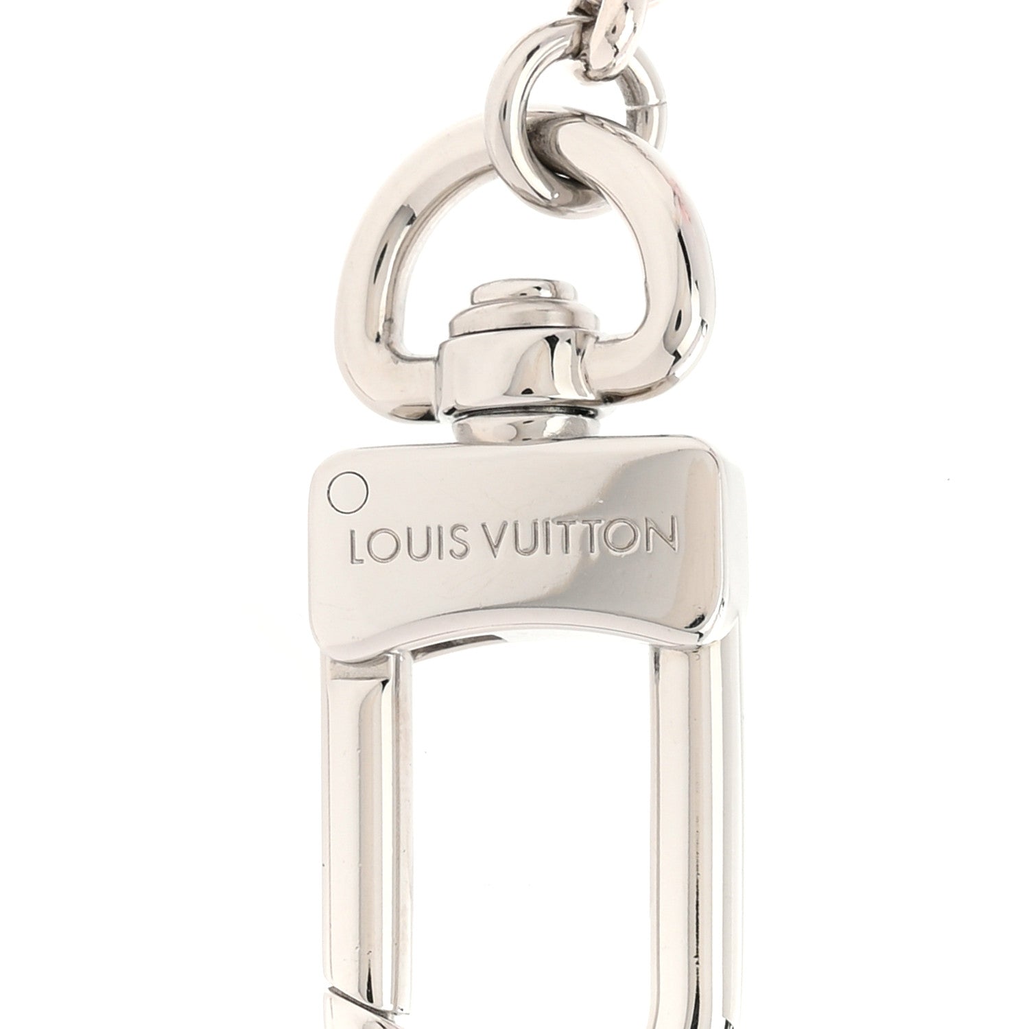 Louis Vuitton Monogram Spring Street Strass Chain Bag Charm Silver