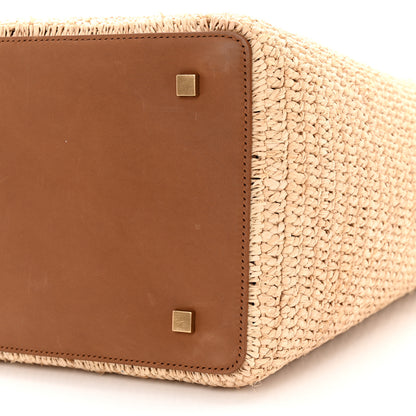 Saint Laurent Raffia Vegetable Le 37 Bucket Bag Naturel Brick 11 of 16