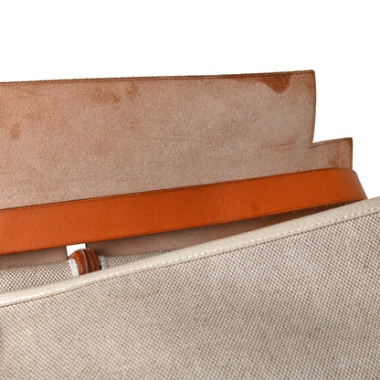 Hermes Toile Vache Calfskin Herbag Cabin Natural 23 of 23