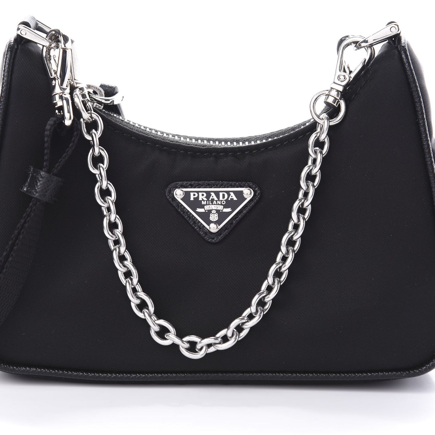 Tessuto Nylon Mini Re-Edition 2000 Shoulder Bag Black