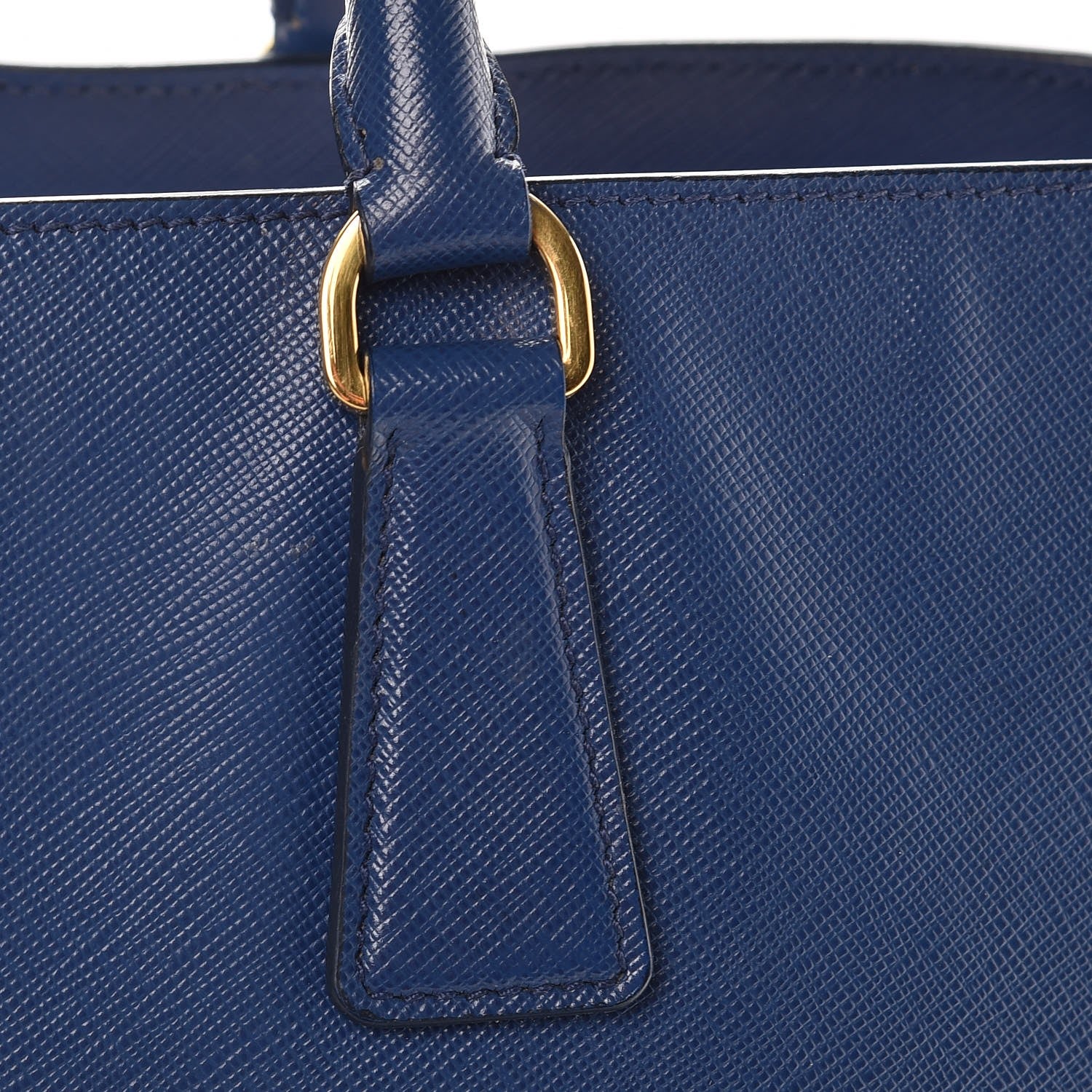 Prada Saffiano Lux Large Tote Bluette 15 of 16
