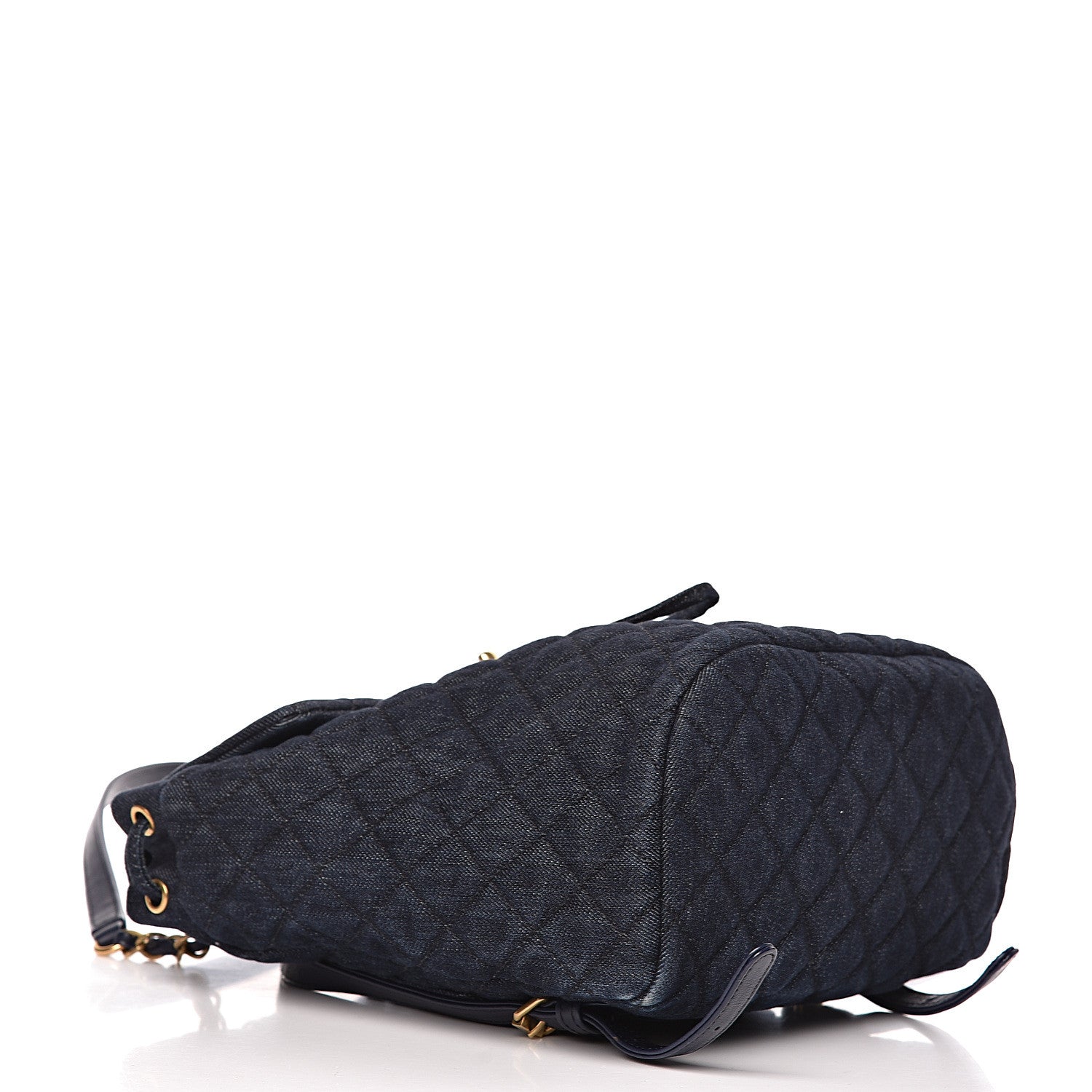 Chanel Washed Denim Quilted Small Urban Spirit Backpack Dark Blue 4 of 10