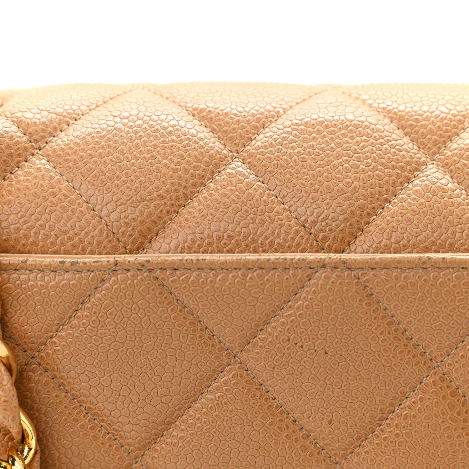 Chanel Caviar Quilted Small Single Flap Beige 6 of 13