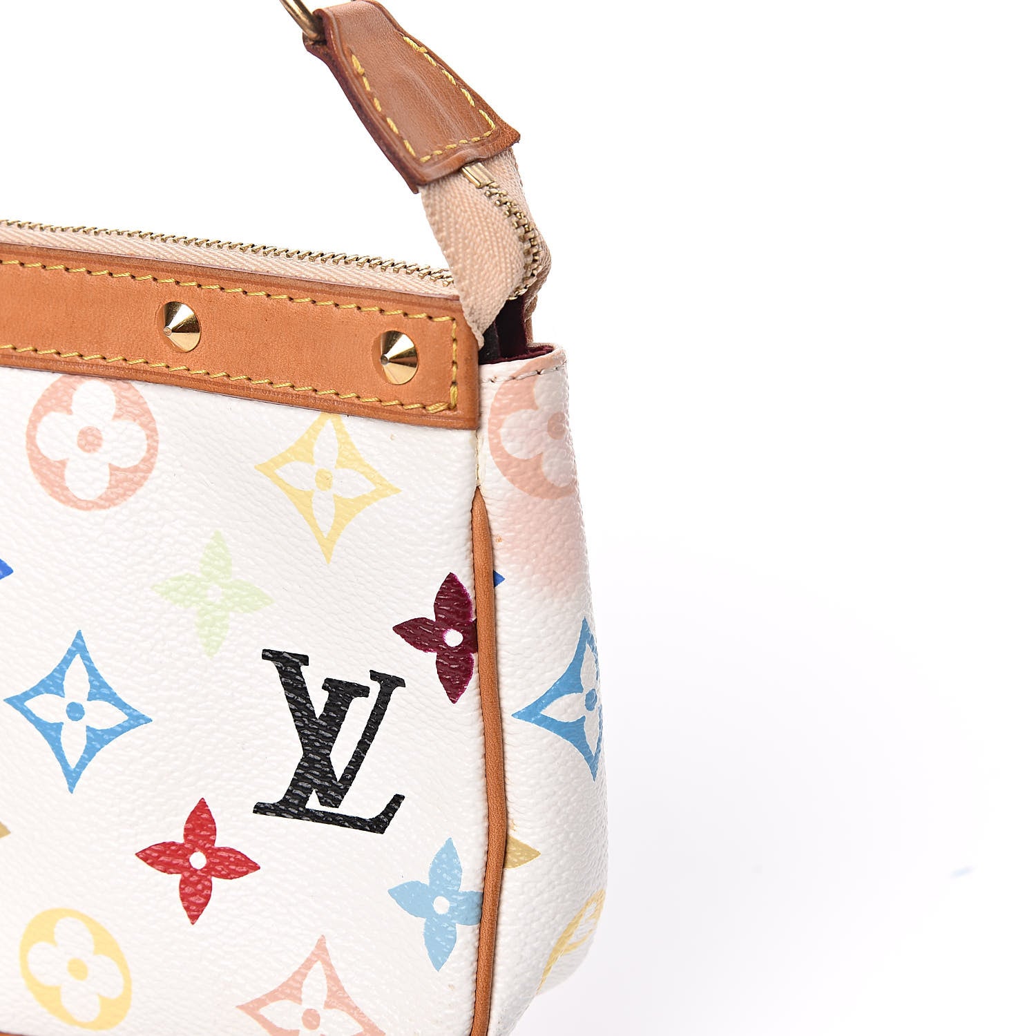 Louis Vuitton Monogram Multicolor Pochette Accessories White 13 of 13