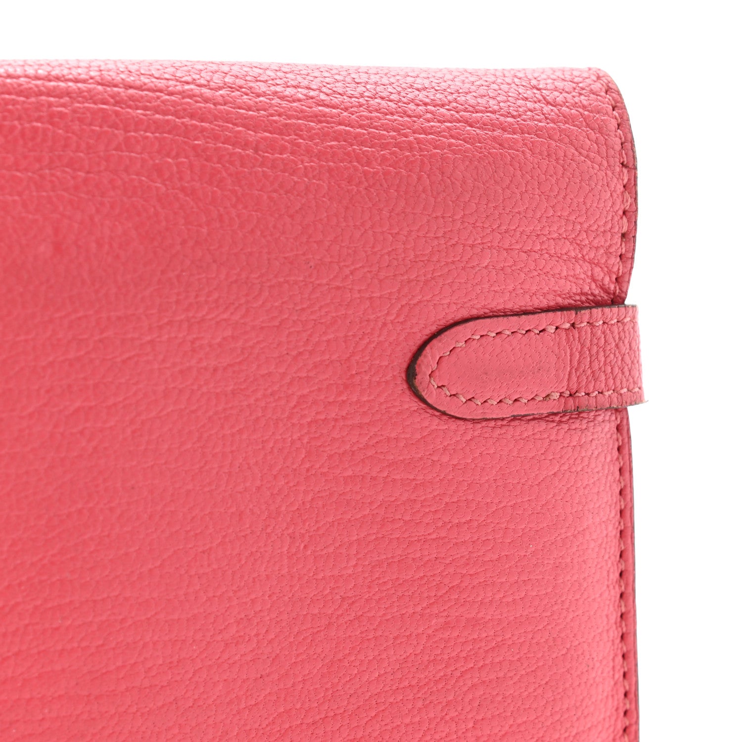 Hermes Chevre Mysore Kelly Longue Wallet Rose Lipstick 12 of 16