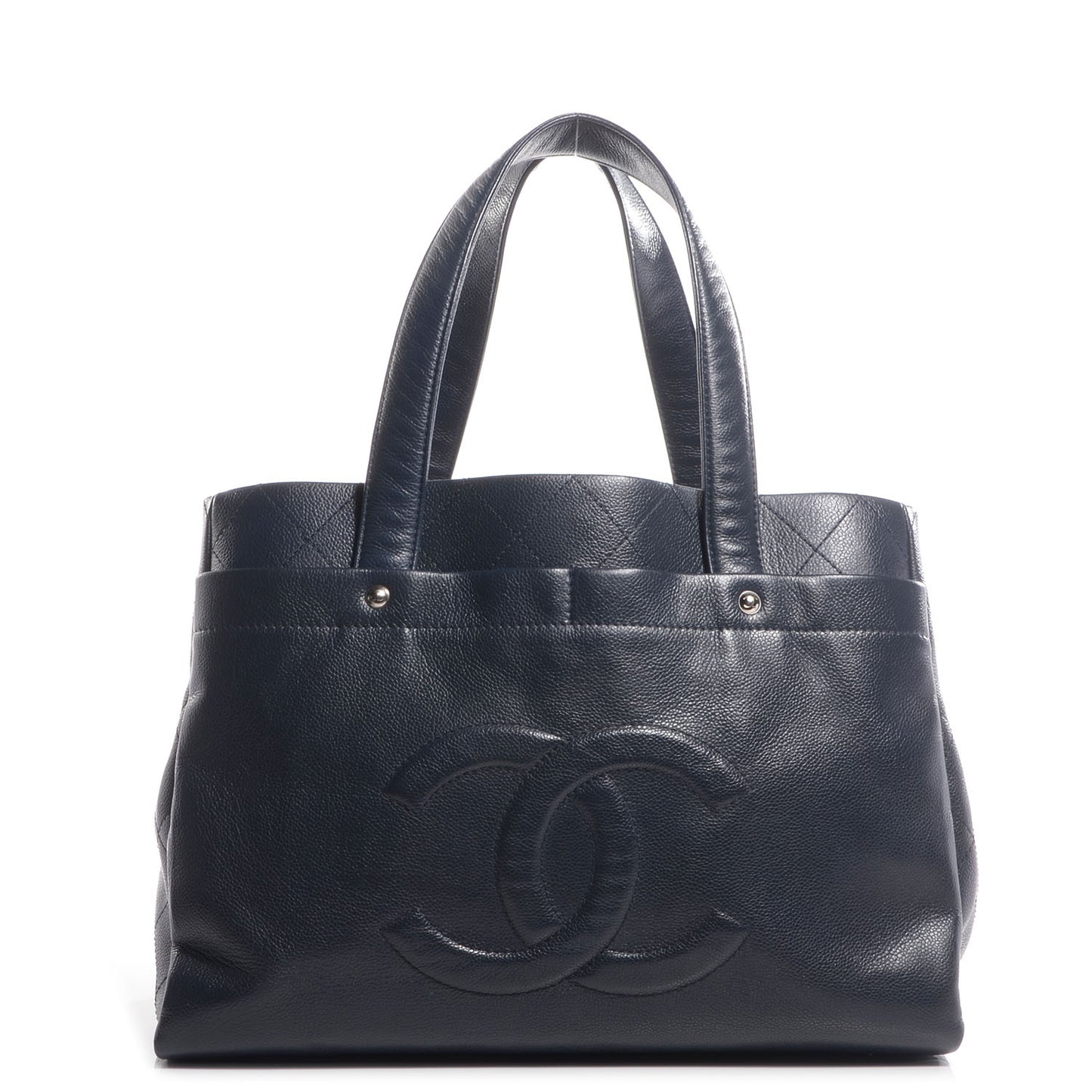 Caviar Executive Cerf Shopper Tote Navy