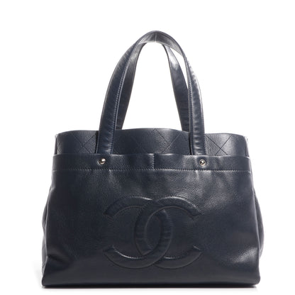 Chanel Caviar Executive Cerf Shopper Tote Navy 1 of 7