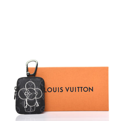 Louis Vuitton Monogram Eclipse Vivienne Zipper Key Ring 10 of 10