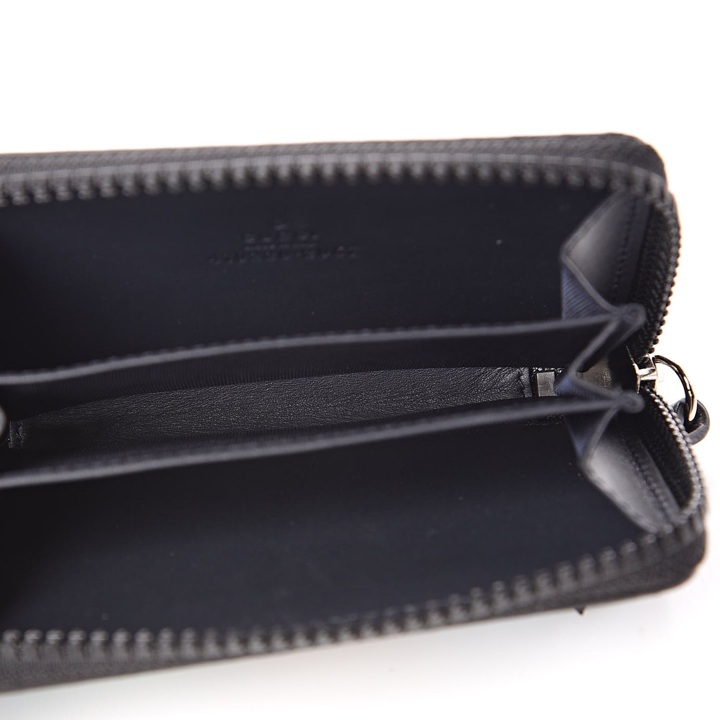 GG Supreme Monogram Blooms Zip Around Card Case Wallet Beige Blue Navy
