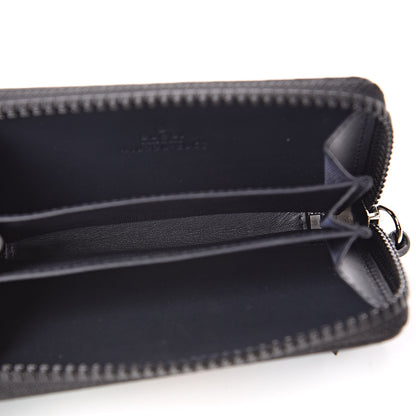 Gucci GG Supreme Monogram Blooms Zip Around Card Case Wallet Beige Blue Navy 5 of 7