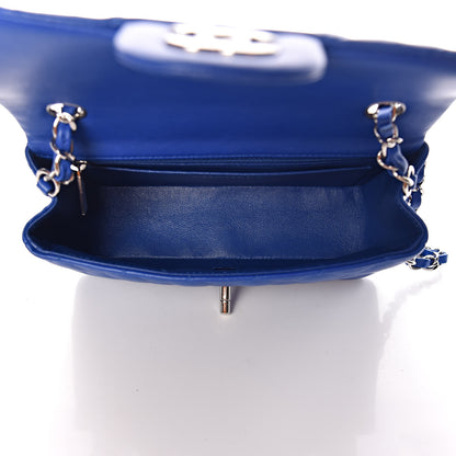 Chanel Lambskin Quilted Mini Rectangular Flap Royal Blue 5 of 9