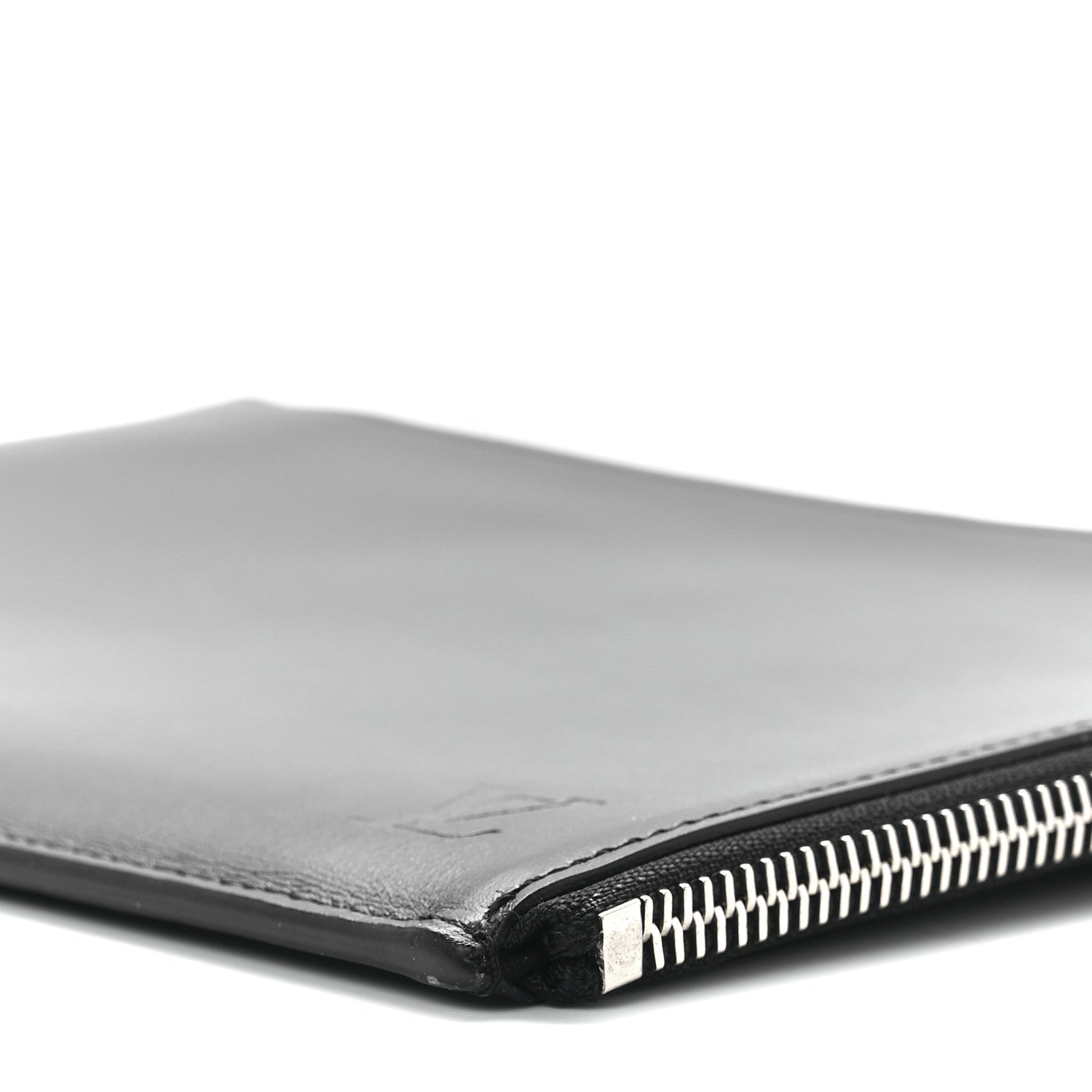 Louis Vuitton Calfskin Pochette Jules Zipped Clutch Black 12 of 12