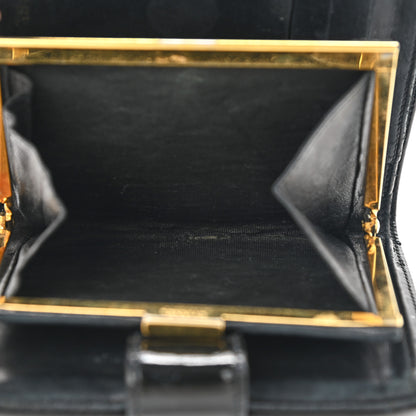 Chanel Patent Timeless CC Compact French Wallet Black 6 of 13