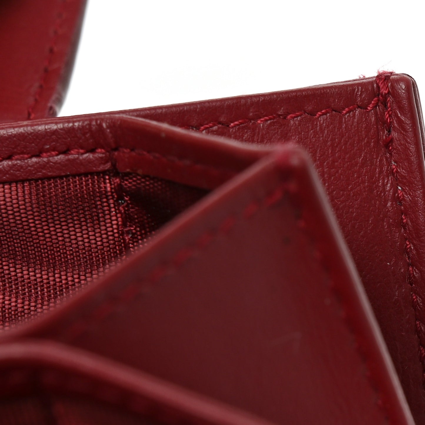 Patent Cannage Lady Dior 5-Gusset Card Holder Scarlet