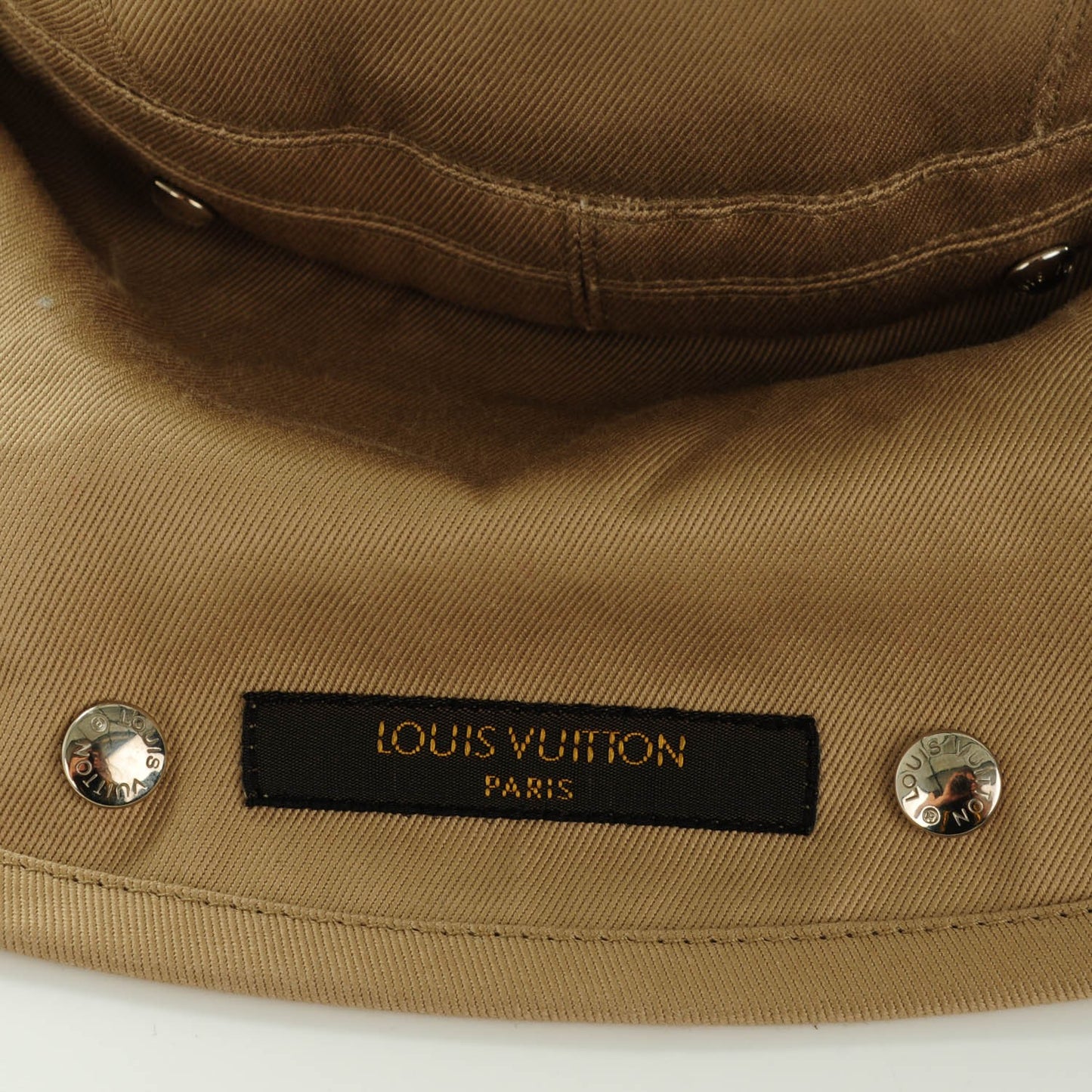 Cotton Canvas Cap Beige
