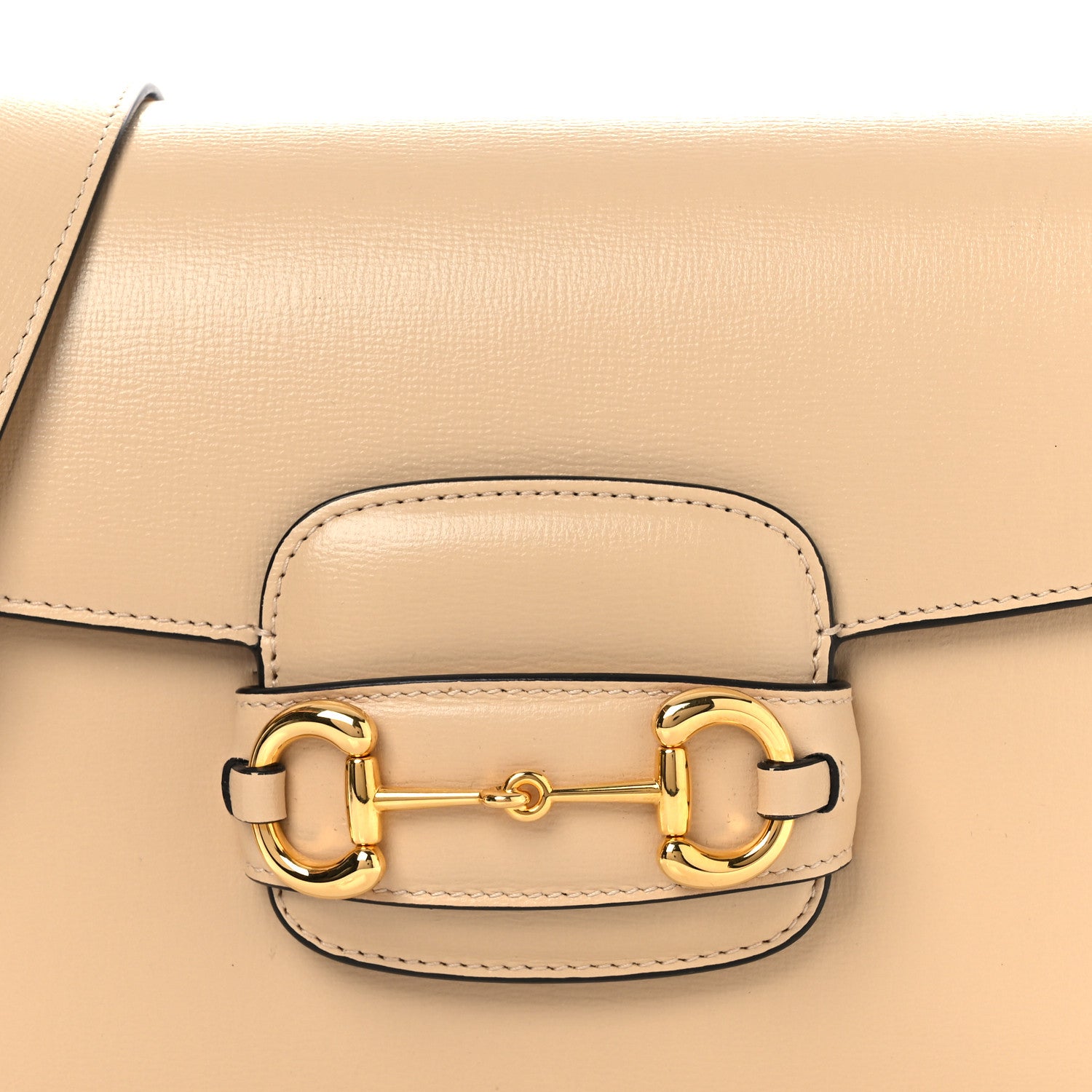 Gucci Azalea Calfskin Horsebit 1955 Shoulder Bag Bubble Tea 8 of 10