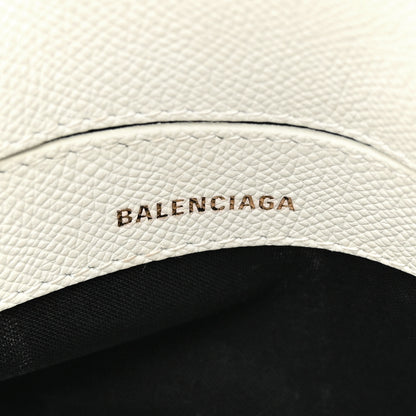 Balenciaga Grained Calfskin XXS Ville Top Handle Bag White Black 6 of 17