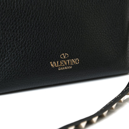 Valentino Garavani Pebbled Calfskin Mini Rockstud Crossbody Bag Black 12 of 12