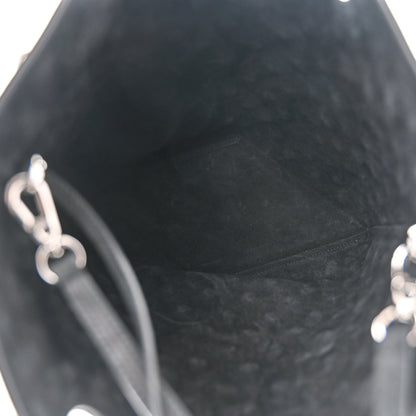 Alaia Nubuck Calfskin Studded Medium Folded Bag Black 6 of 10