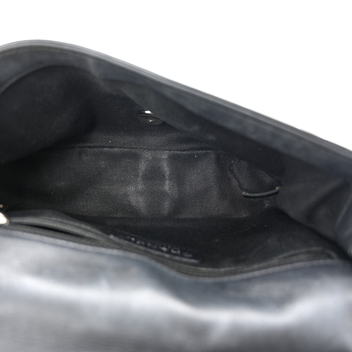 Patent Quilted Small Coco Shine Flap Black
