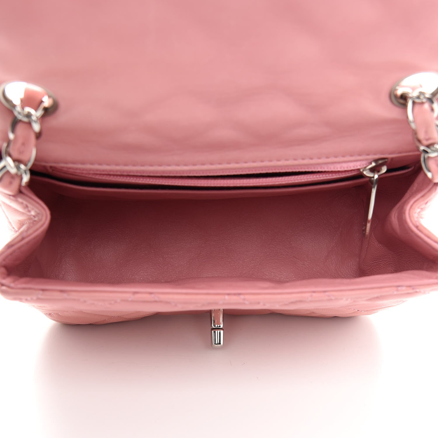 Chanel Lambskin Quilted Mini Square Flap Pink 4 of 8