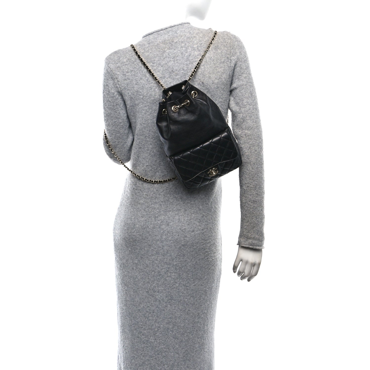 Chanel Lambskin Quilted Small In Seoul Backpack Black 2 of 9