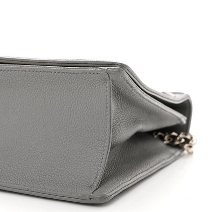 Christian Dior Grained Calfskin Medium Diorama Flap Bag Gris 10 of 10