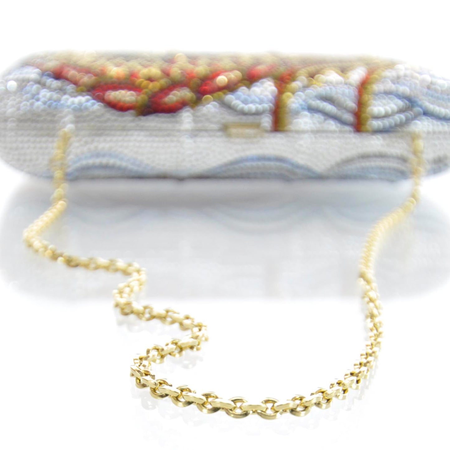 Swarovski Crystal Dragon Minaudiere Red