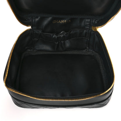 Chanel Lambskin Vanity Cosmetic Case Black 5 of 11