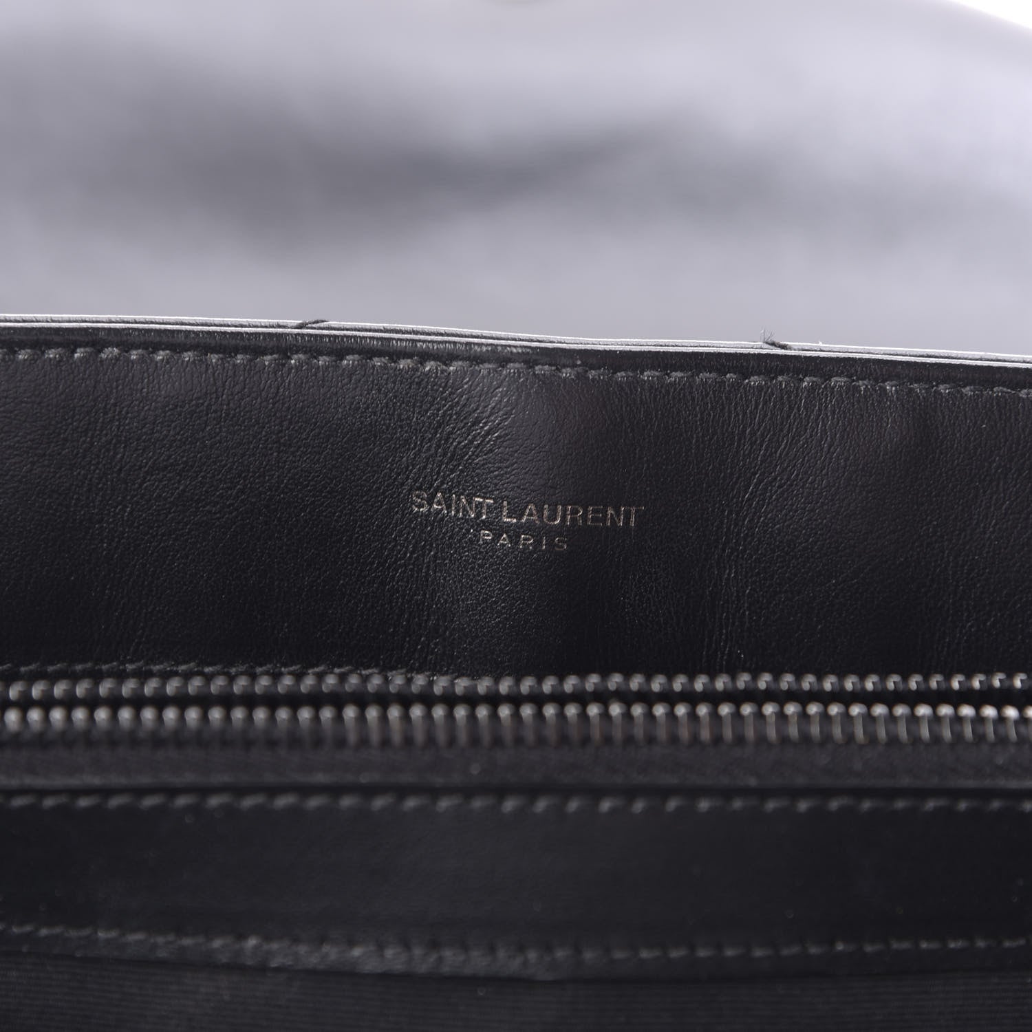 Saint Laurent Calfskin Y Quilted Monogram Medium Loulou Chain Satchel Black 7 of 11