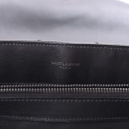 Saint Laurent Calfskin Y Quilted Monogram Medium Loulou Chain Satchel Black 7 of 11