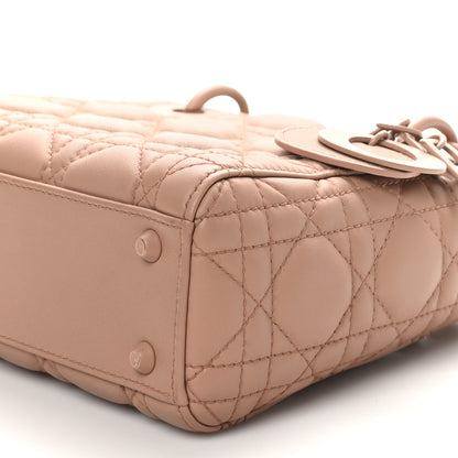 Christian Dior Ultra Matte Calfskin Cannage Mini Lady Dior Light Beige 10 of 12