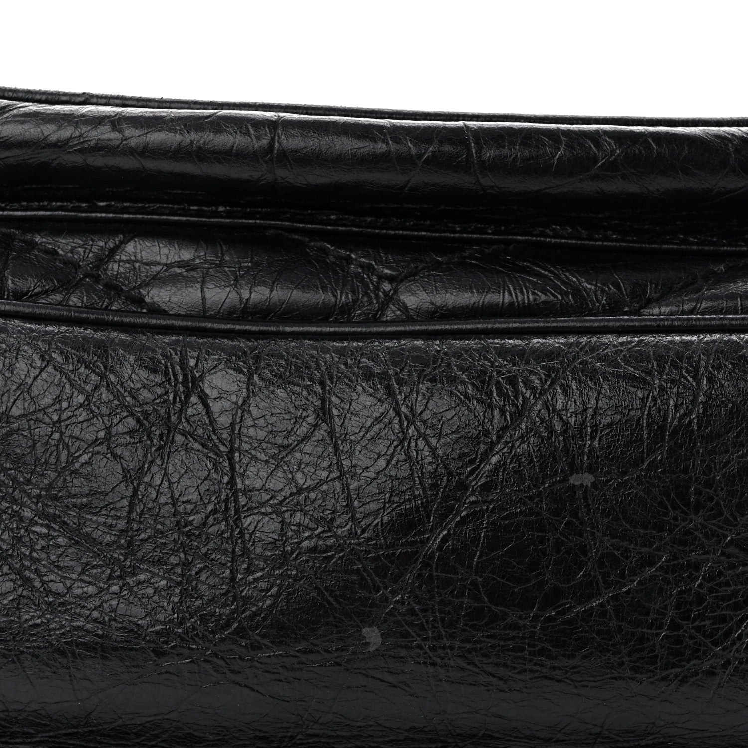 Saint Laurent Crinkled Calfskin Matelasse Monogram Medium Niki Chain Satchel Black 11 of 11