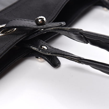 Chanel Coated Canvas Large Paris Biarritz Tote Black 11 of 17