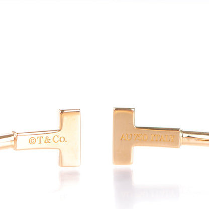 Tiffany 18K Yellow Gold Narrow T Wire Bracelet 4 of 4