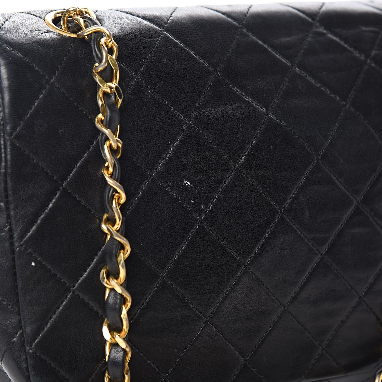 Chanel Lambskin Quilted Small Single Flap Black 13 of 14