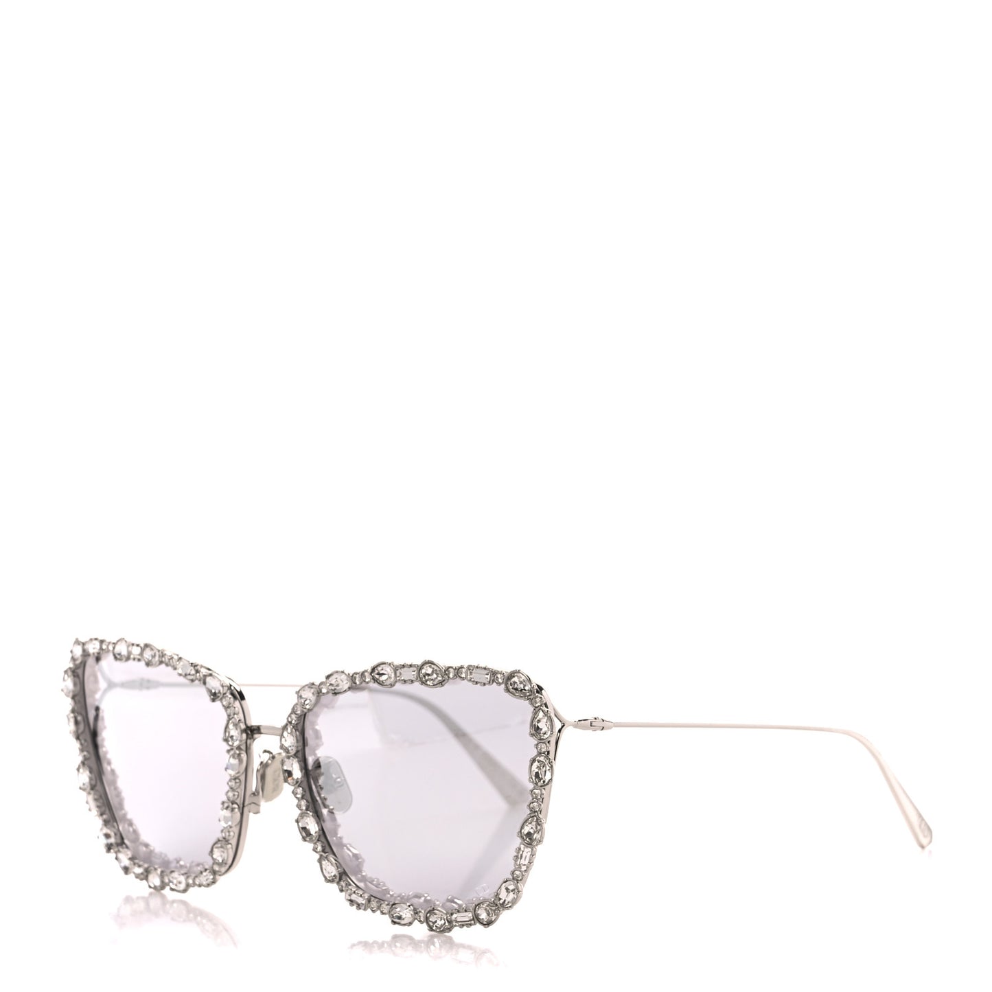 Crystal MissDior B2U Sunglasses Silver