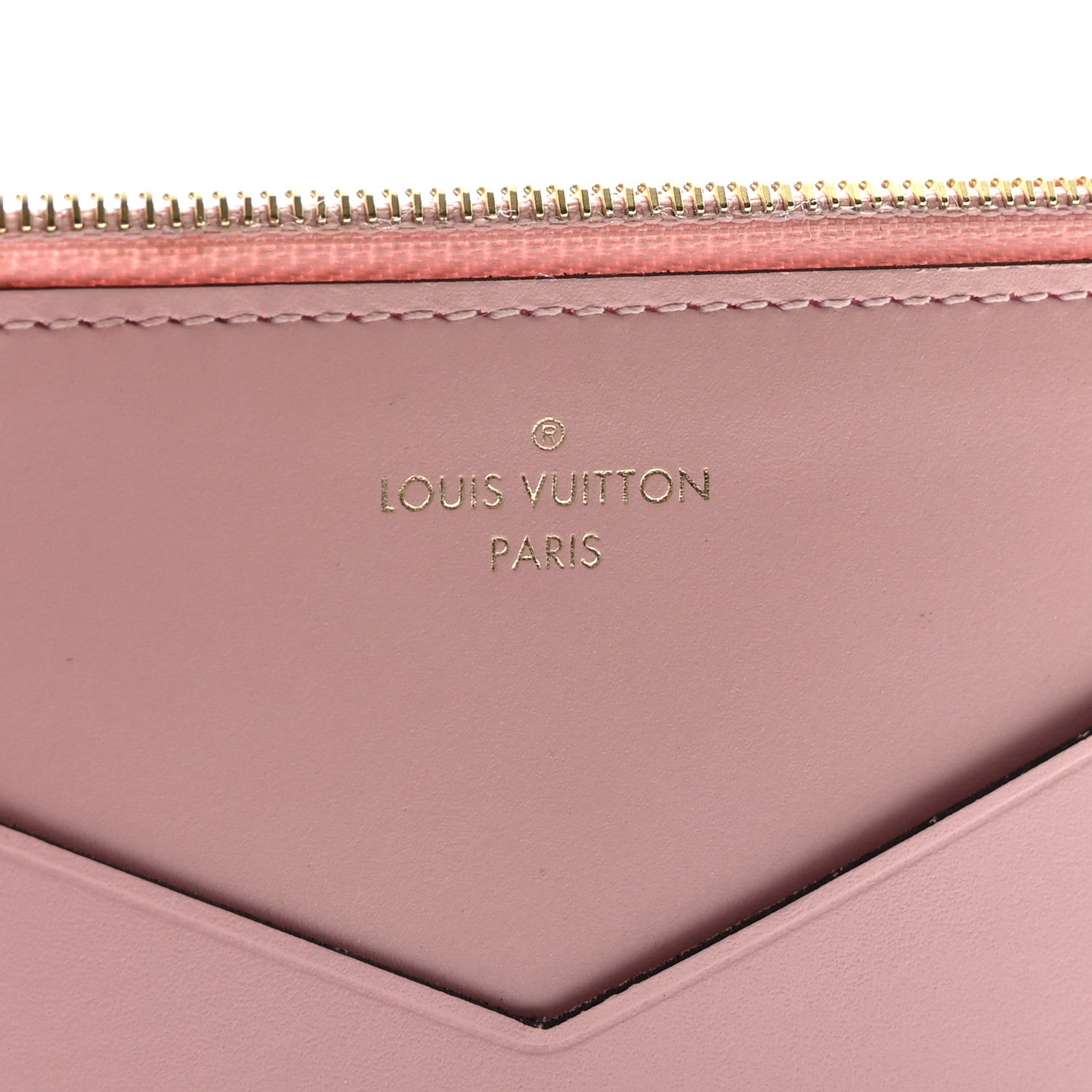 Louis Vuitton Calfskin Jeanne Wallet Zippered Insert Rose Ballerine 12 of 12