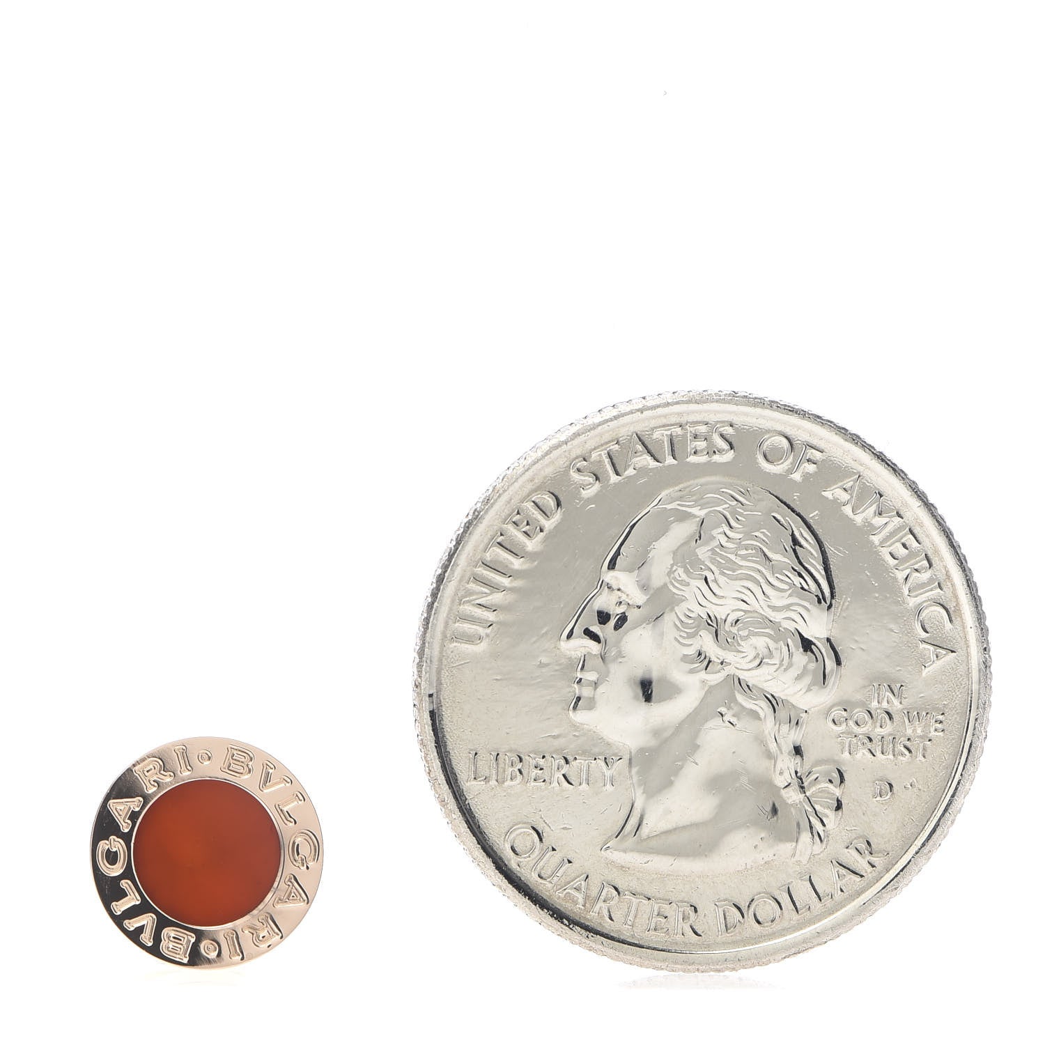 Bulgari 18K Rose Gold Carnelian BVLGARI BVLGARI Single Stud Earring 2 of 5