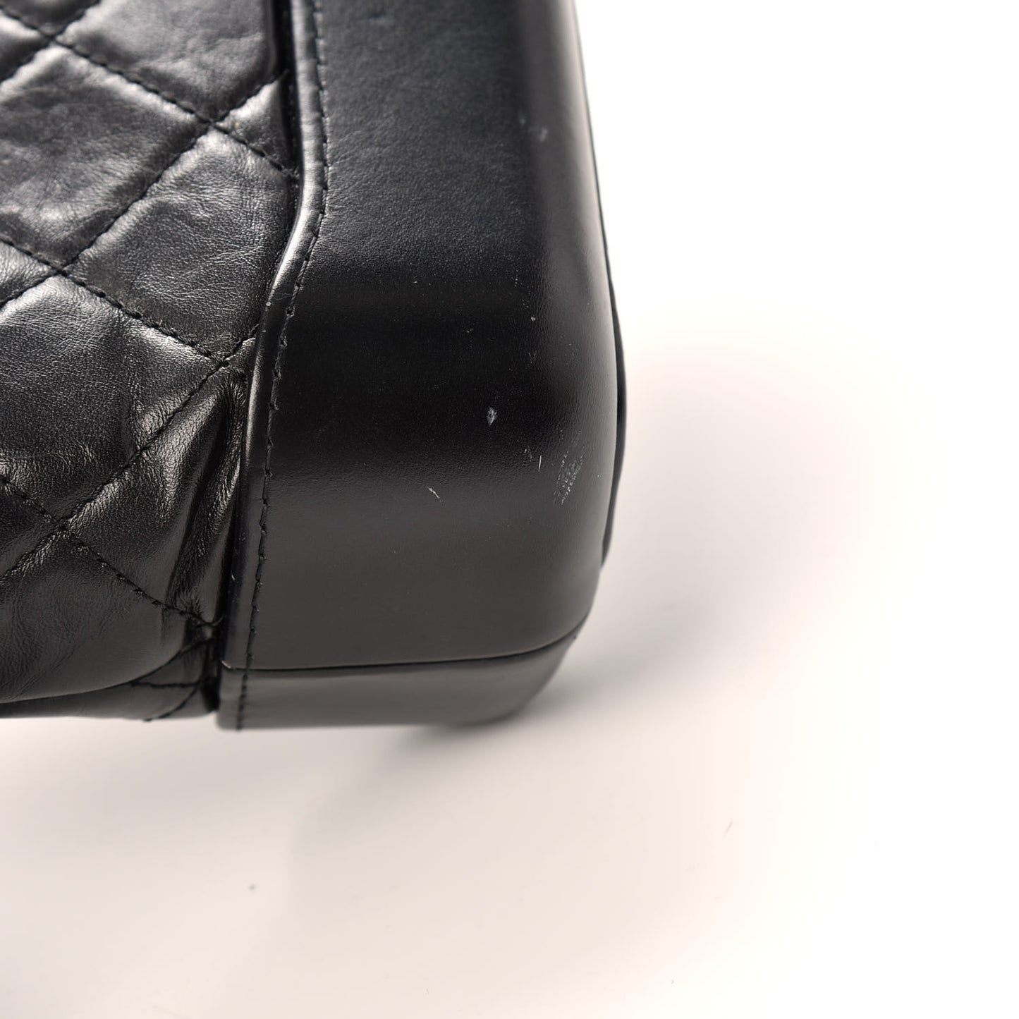 Aged Calfskin Quilted Small Gabrielle Hobo So Black