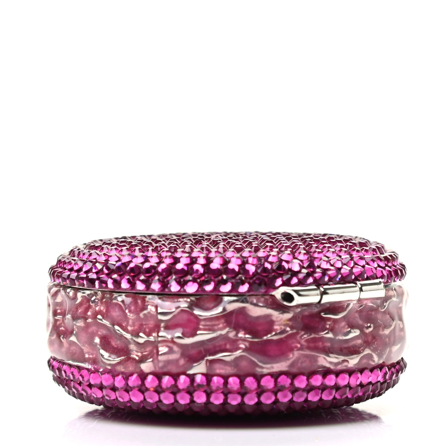 Judith Leiber Crystal French Macarons Minaudiere Pill Box Pink 3 of 6