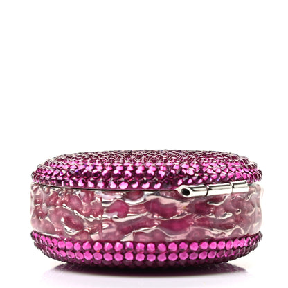 Judith Leiber Crystal French Macarons Minaudiere Pill Box Pink 3 of 6