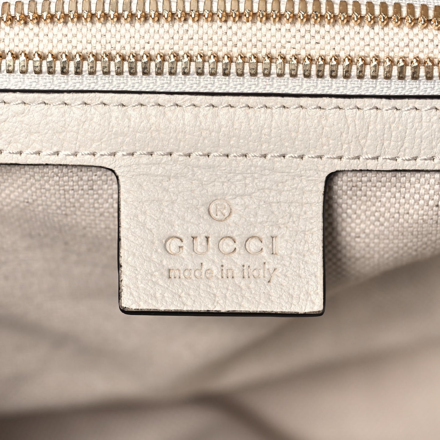 GG Supreme Monogram Flora Web Small Ophidia Half Moon Hobo White