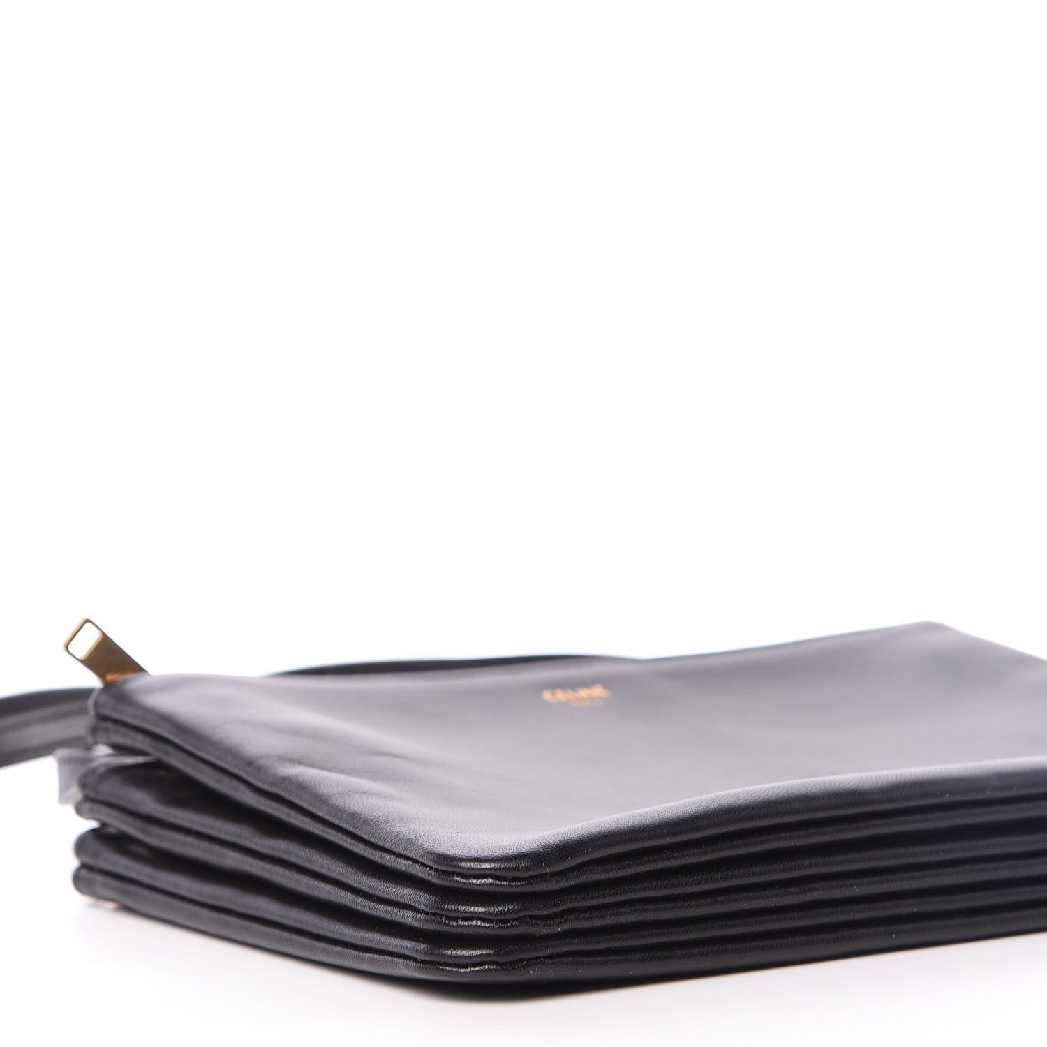 Celine Lambskin Small Trio Crossbody Bag Black 9 of 12