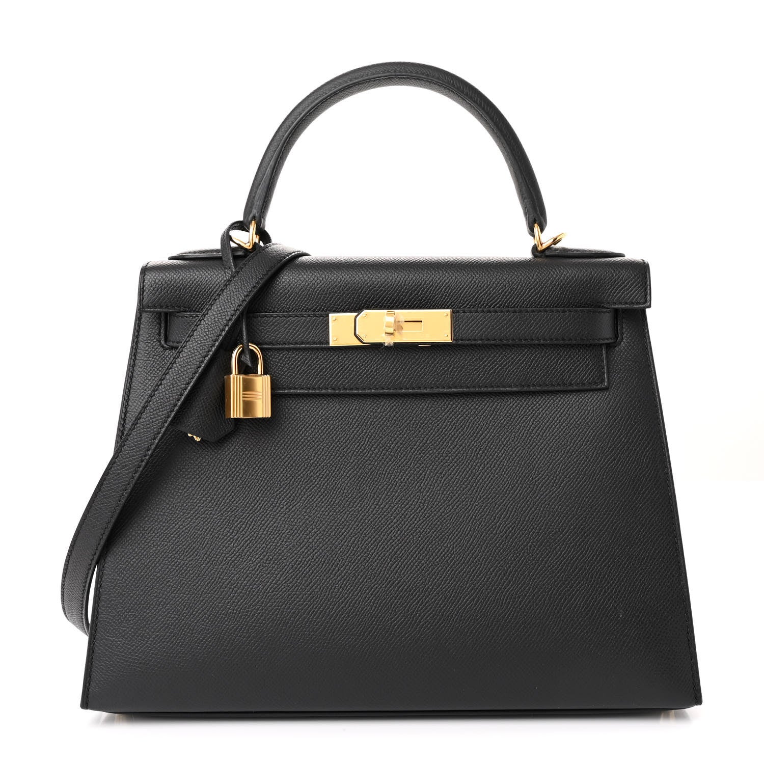 Hermes Epsom Kelly Sellier 28 Black 1 of 11