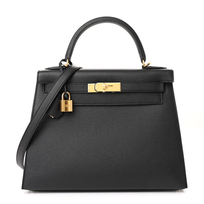 Hermes Epsom Kelly Sellier 28 Black 1 of 11
