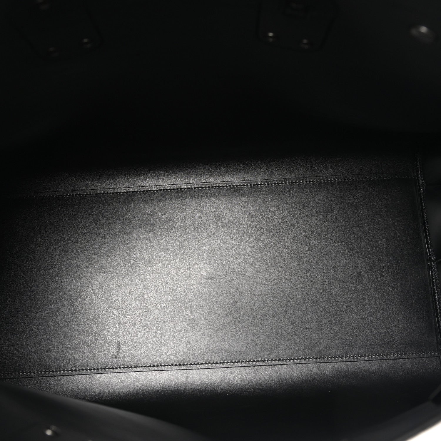 Saint Laurent Calfskin Crocodile Embossed Large Sac De Jour Carryall Black 6 of 10