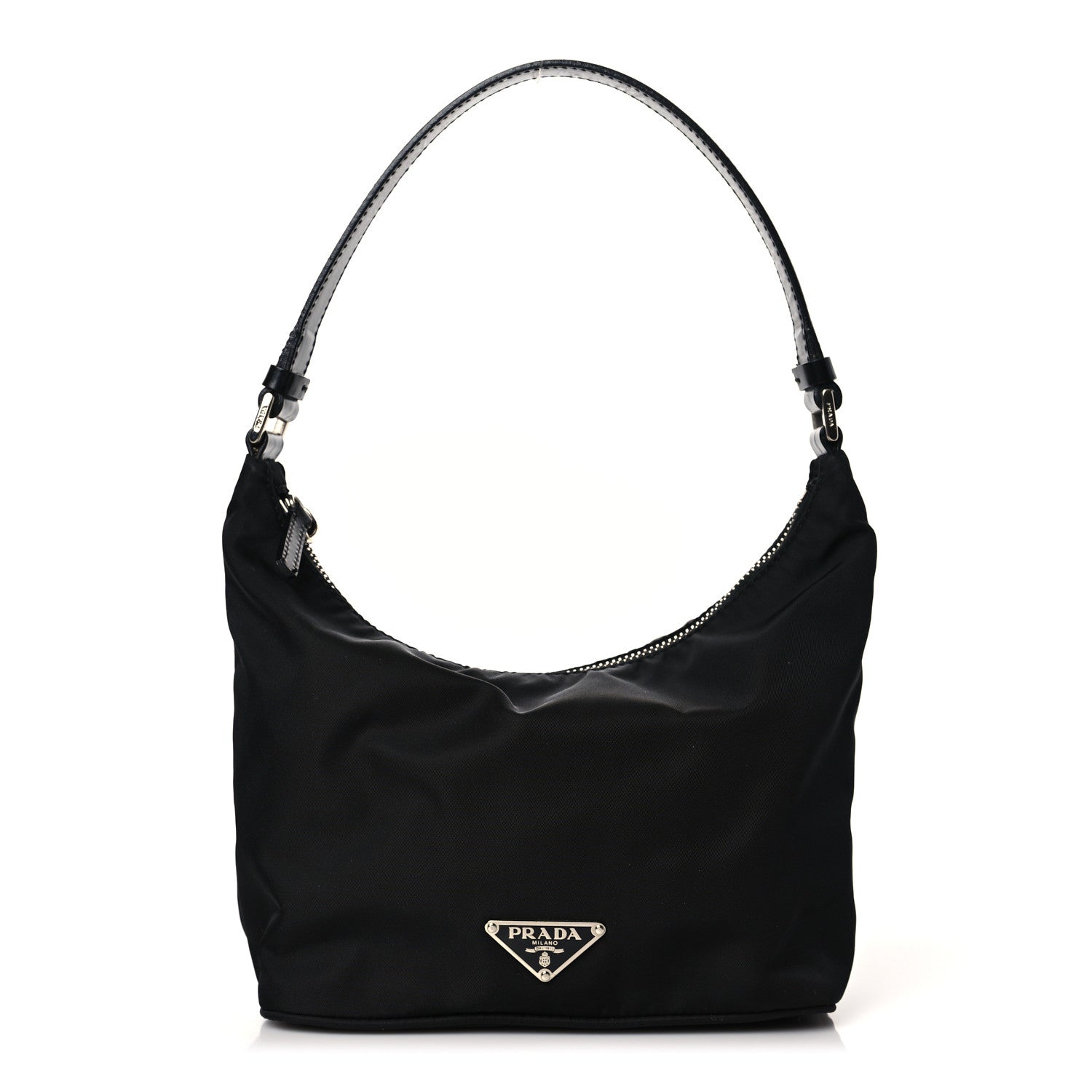 Prada Tessuto Nylon Vitello Hobo Black 1 of 9