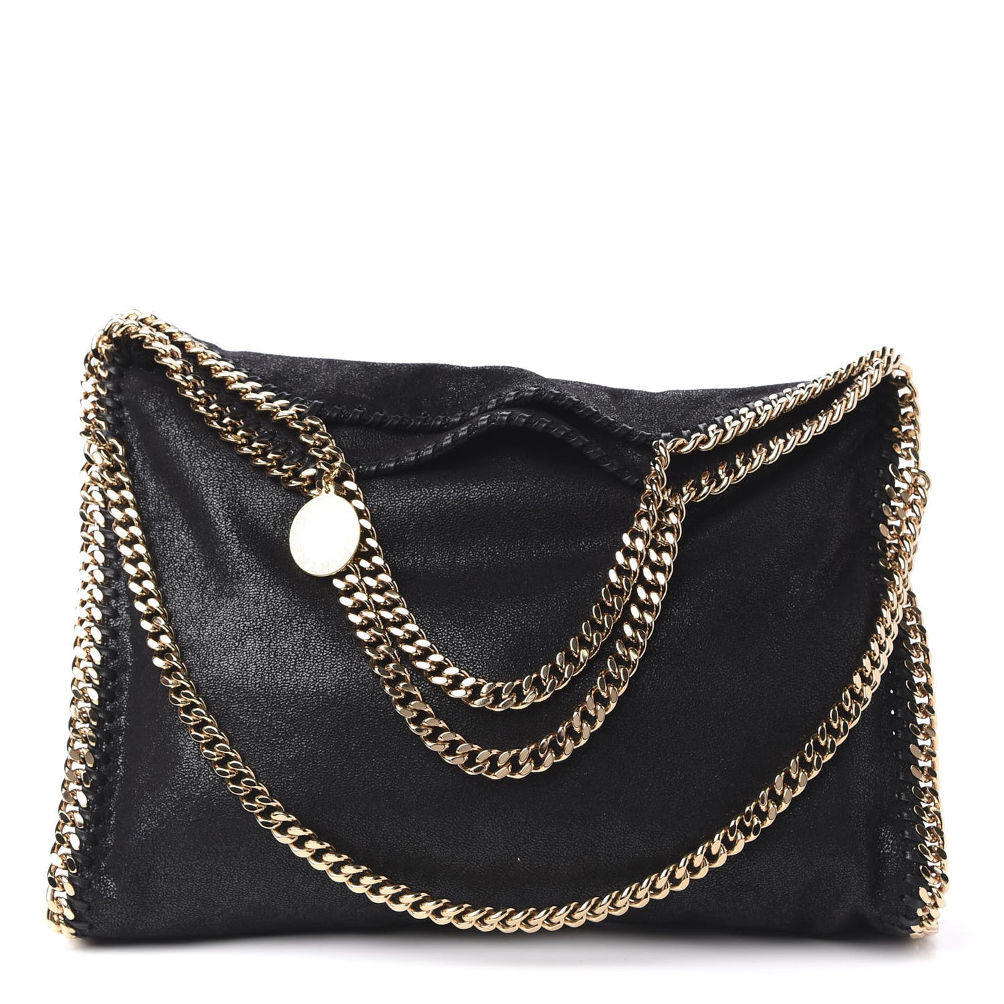 Shaggy Deer Falabella Fold Over Tote Black